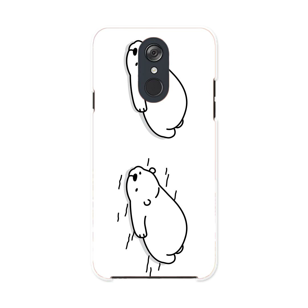 L-03K LG Electronics LG style エルジースタイル l03k docomo ドコモ スマホ カバー ケース スマホケース スマホカバー PC ハードケース 016436 シロクマ　動物