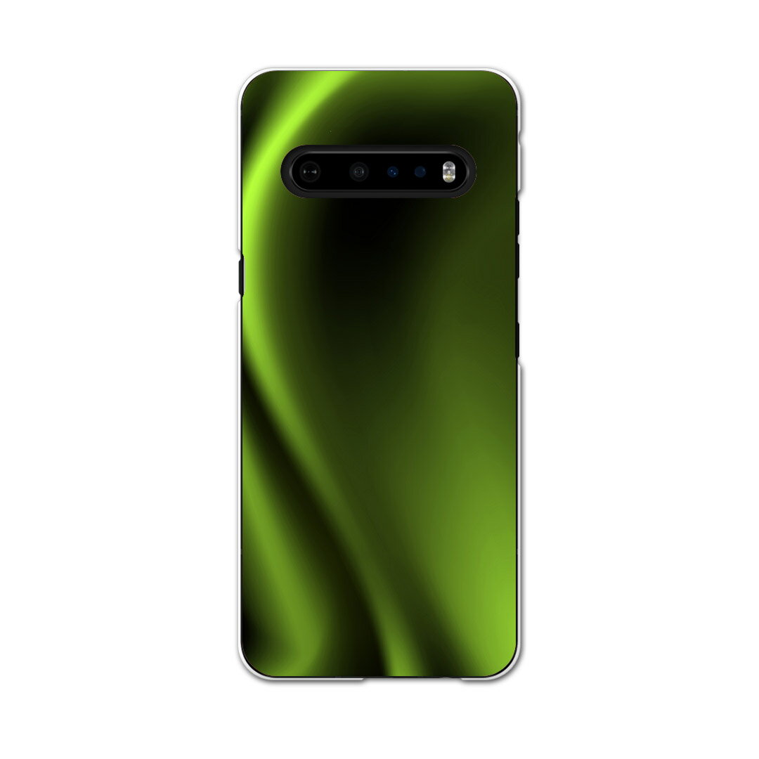 LG V60 ThinQ 5G 専用 ハードケース L51A igcase スマホカバー カバー ケース pc ハードケース 002237 木目 シンプル　緑