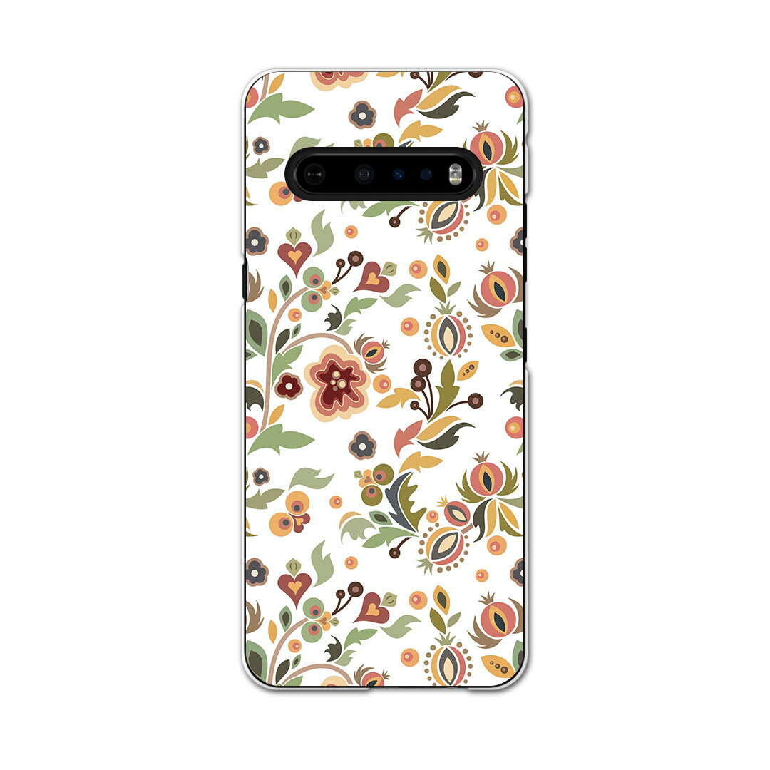 LG V60 ThinQ 5G 専用 ハードケース L51A igcase スマホカバー カバー ケース pc ハードケース 006719 ラブリー フラワー 花　フラワー　模様(2.0)