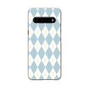 LG V60 ThinQ 5G 専用 ハードケース L51A igcase スマホカバー カバー ケース pc ハードケース 007112 チェック・ボーダー ...