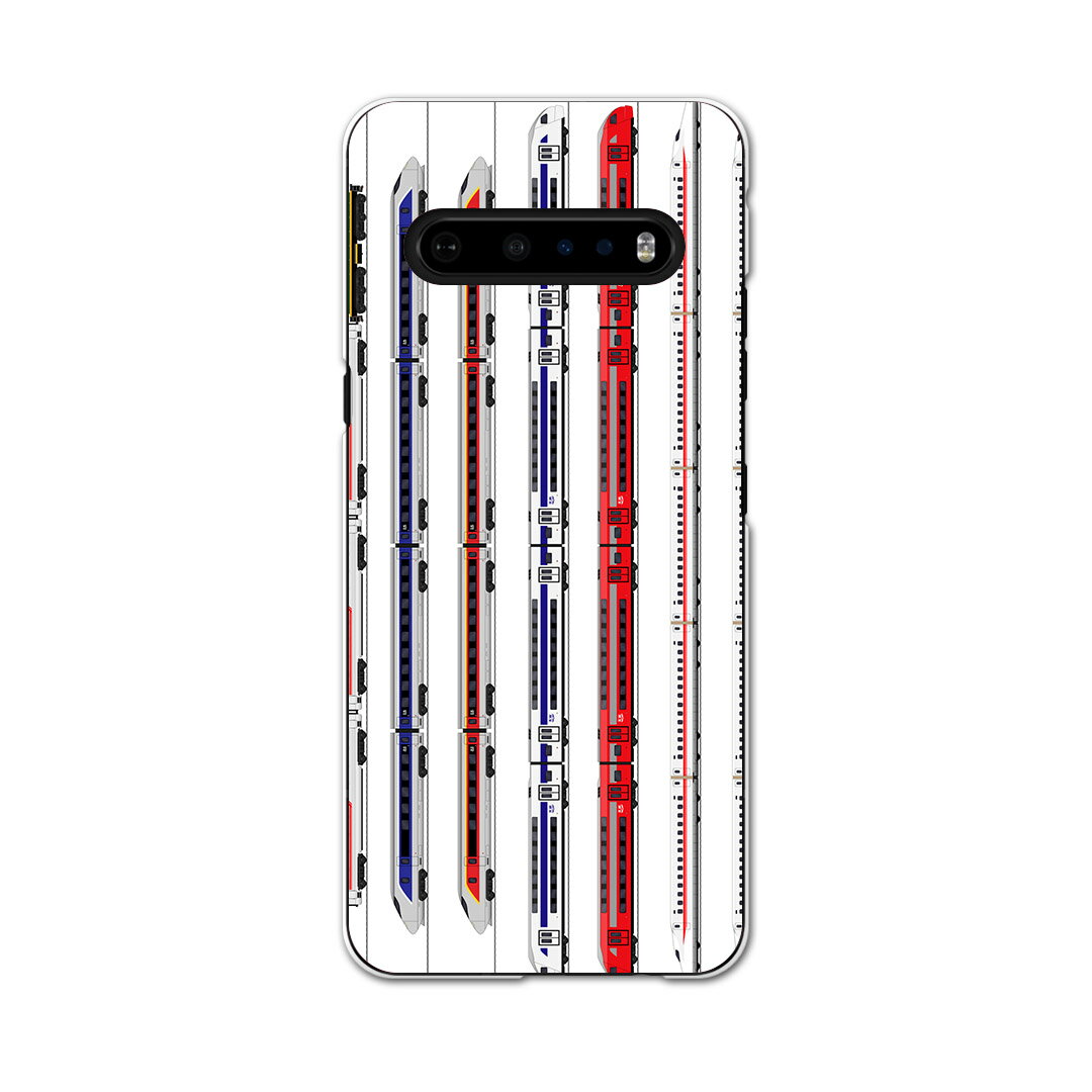 LG V60 ThinQ 5G 専用 ハードケース L51A igcase スマホカバー カバー ケース pc ハードケース 013216 乗り物　新幹線　電車