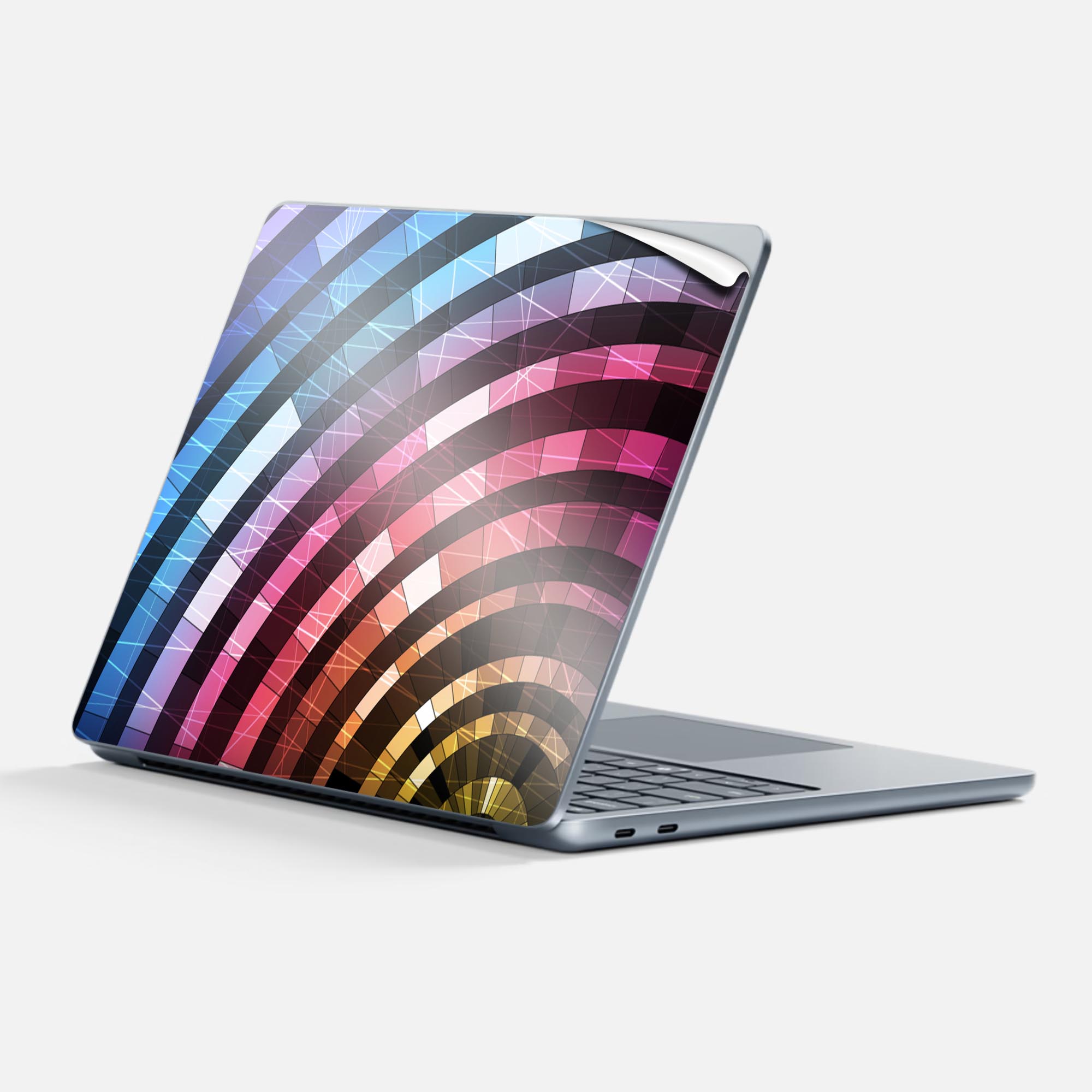 Surface Laptop 第7世代 13 インチ 用 スキンシール 全面スキンシール フル 背面 底 ステッカー 保護シ..