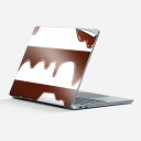 Surface Laptop 第7世代 13 インチ 用 スキンシール 全面スキンシール フル laptop7用 背面 底 ステッカー 保護シール キャラクター かわいい 023396 女性 顔 人物 001006 チョコレート