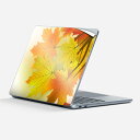 Surface Laptop 第7世代 13 インチ 用 スキンシール 全面スキンシール フル laptop7用 背面 底 ステッカー 保護シール キャラクター かわいい 023396 女性 顔 人物 001288 紅葉 秋