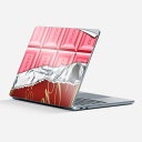 Surface Laptop 第7世代 13 インチ 用 スキンシール 全面スキンシール フル laptop7用 背面 底 ステッカー 保護シール キャラクター かわいい 023396 女性 顔 人物 002444 チョコレート ピンク