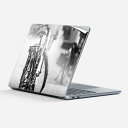 Surface Laptop 第7世代 13 インチ 用 スキンシール 全面スキンシール フル 背面 底 ステッカー 保護シール キャラクター かわいい 022977 自転車 写真 モノクロ