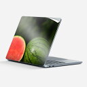 Surface Laptop 第7世代 13 インチ 用 スキンシール 全面スキンシール フル 背面 底 ステッカー 保護シール キャラクター かわいい 023561 スイカ 果物 フルーツ