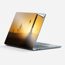 Surface Laptop 第7世代 13 インチ 用 スキンシール 全面スキンシール フル laptop7用 背面 底 ステッカー 保護シール キャラクター かわいい 023396 女性 顔 人物 023854 夕日 自転車