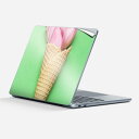 Surface Laptop 第7世代 13 インチ 用 スキンシール 全面スキンシール フル 背面 底 ステッカー 保護シール キャラクター かわいい 023915 花 フラワー チューリップ アイス