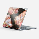 Surface Laptop 第7世代 13 インチ 用 スキンシール 全面スキンシール フル 背面 底 ステッカー 保護シール キャラクター かわいい 025886 スイーツ いちご クロワッサン パン