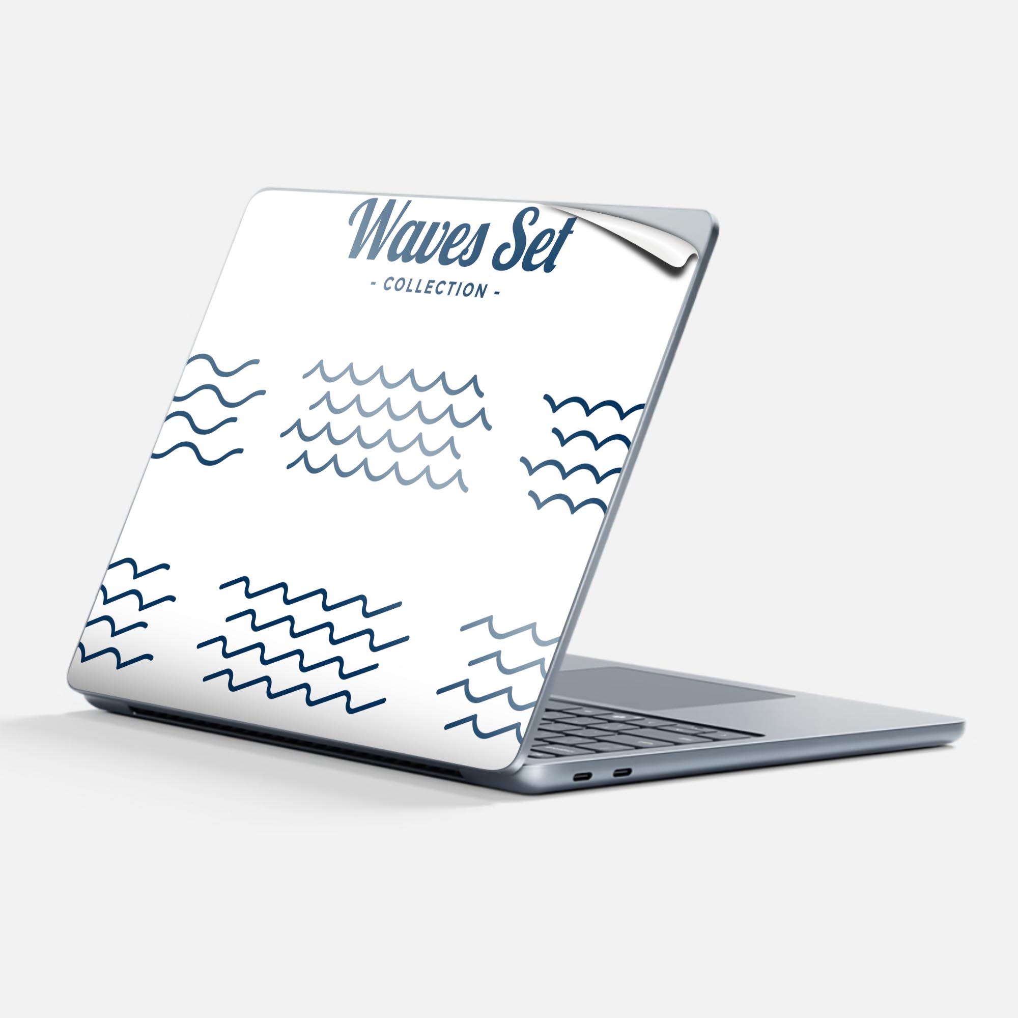 Surface Laptop 第7世代 13 インチ 用 スキンシール 全面スキンシール フル 背面 底 ステッカー 保護シ..