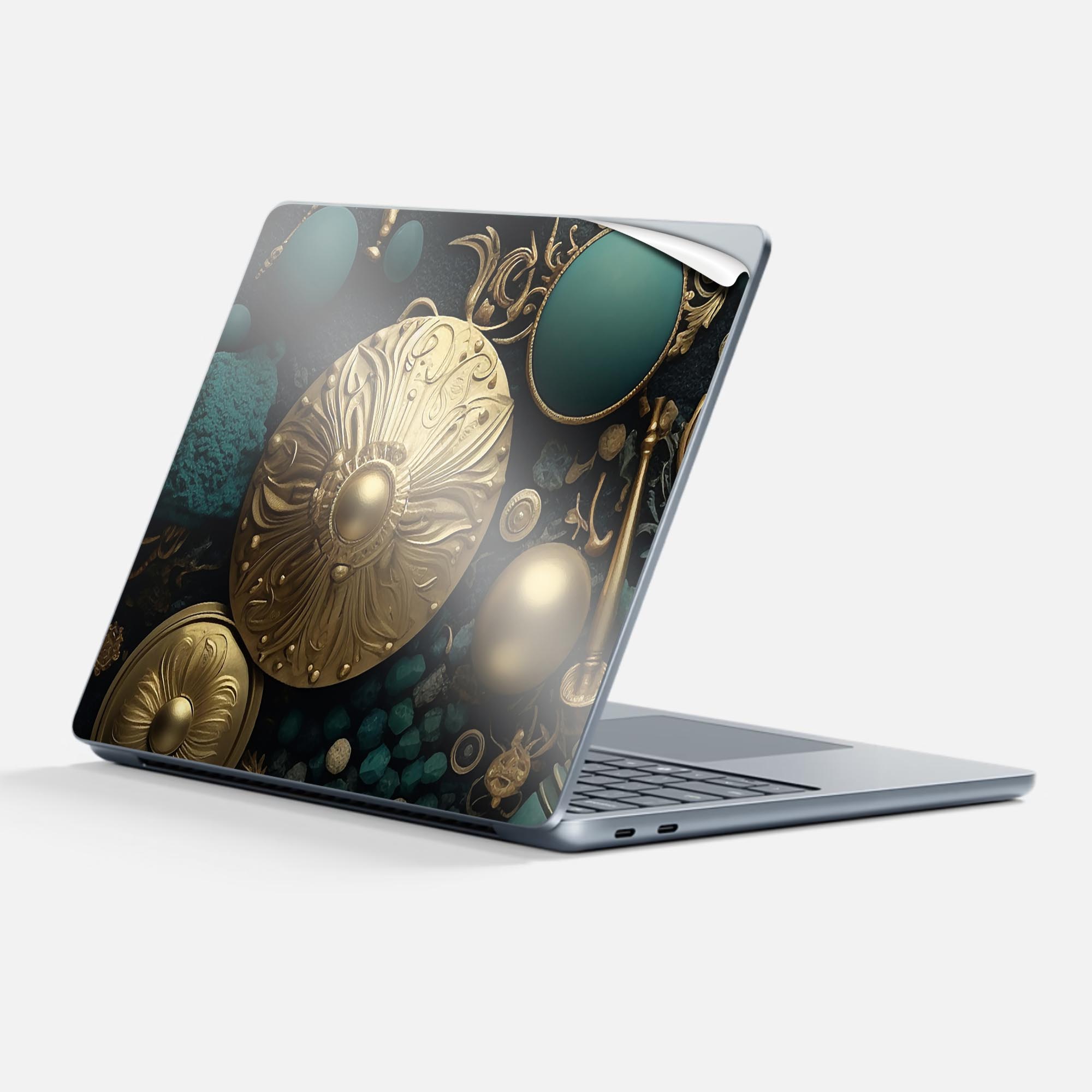 Surface Laptop 第7世代 13 インチ 用 スキンシール 全面スキンシール フル 背面 底 ステッカー 保護シール キャラクター かわいい 033489 模様