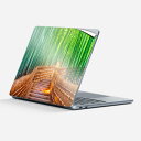 Surface Laptop 第7世代 13 インチ 用 スキンシール 全面スキンシール フル 背面 底 ステッカー 保護シール キャラクター かわいい 033570 竹林 和風