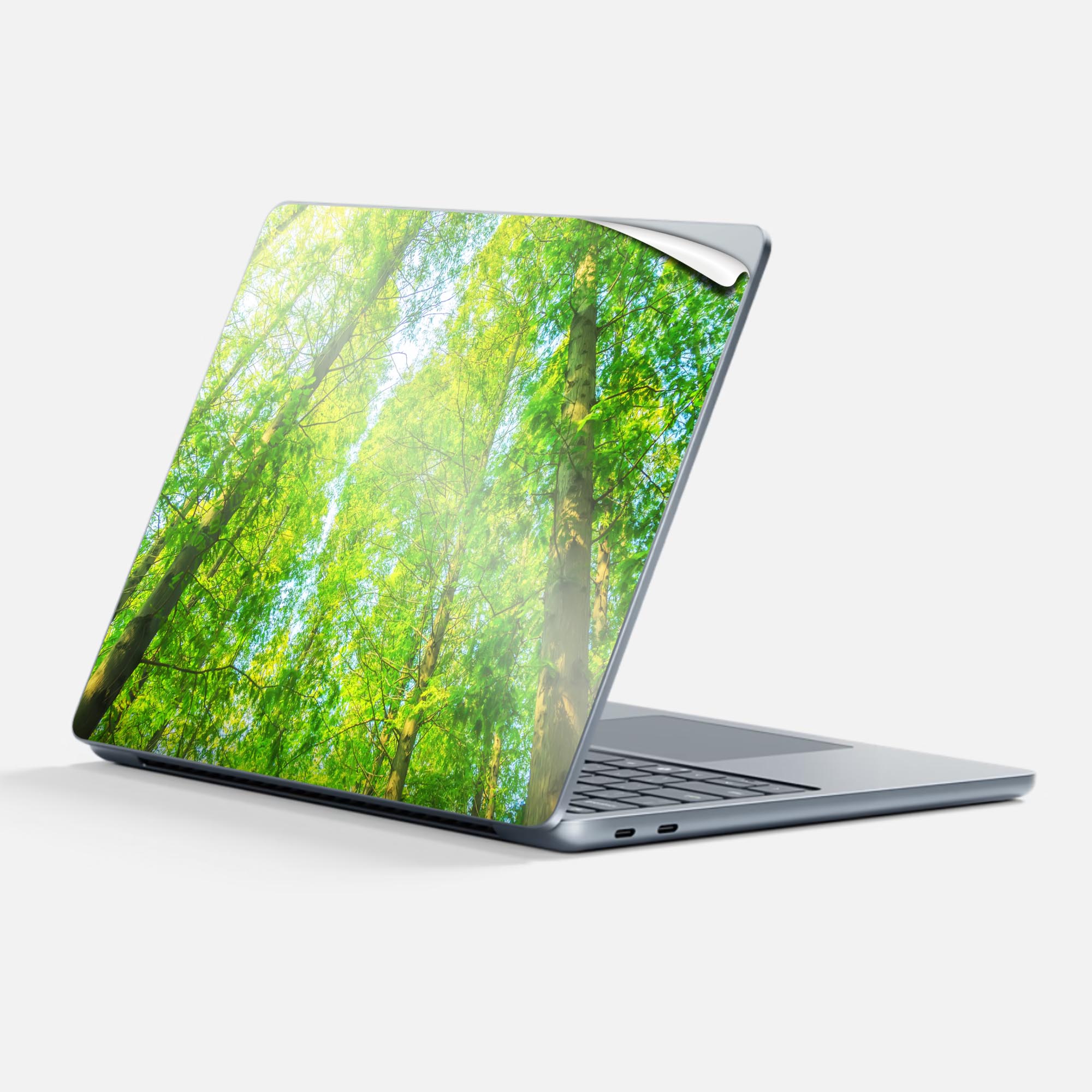 Surface Laptop 第7世代 13 インチ 用 スキンシール 全面スキンシール フル 背面 底 ステッカー 保護シール キャラクター かわいい 033844 竹林 和風