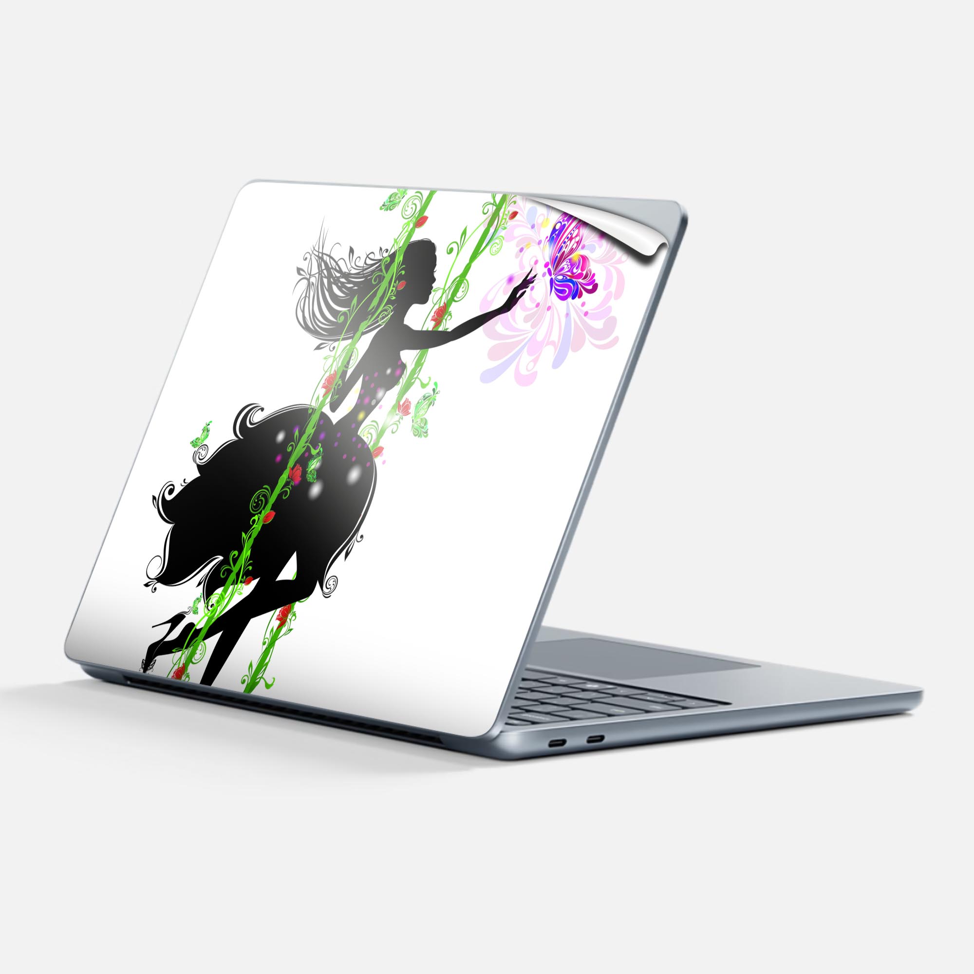 Surface Laptop 第7世代 13 インチ 用 スキンシール 全面スキンシール フル 背面 底 ステッカー 保護シ..