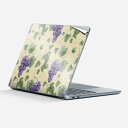 Surface Laptop 第7世代 13 インチ 用 スキンシール 全面スキンシール フル 背面 底 ステッカー 保護シール キャラクター かわいい 005731 ブドウ 葡萄 模様