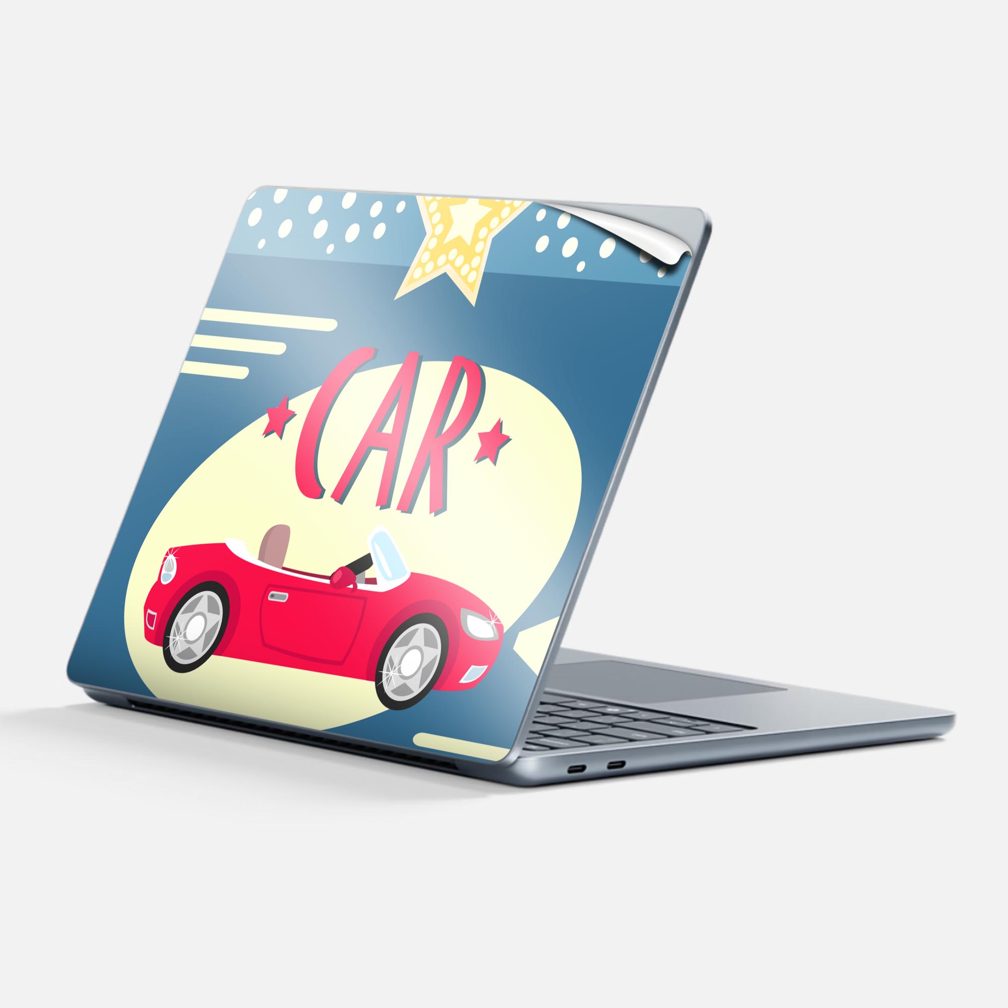 Surface Laptop 第7世代 13 インチ 用 スキンシール 全面スキンシール フル 背面 底 ステッカー 保護シ..