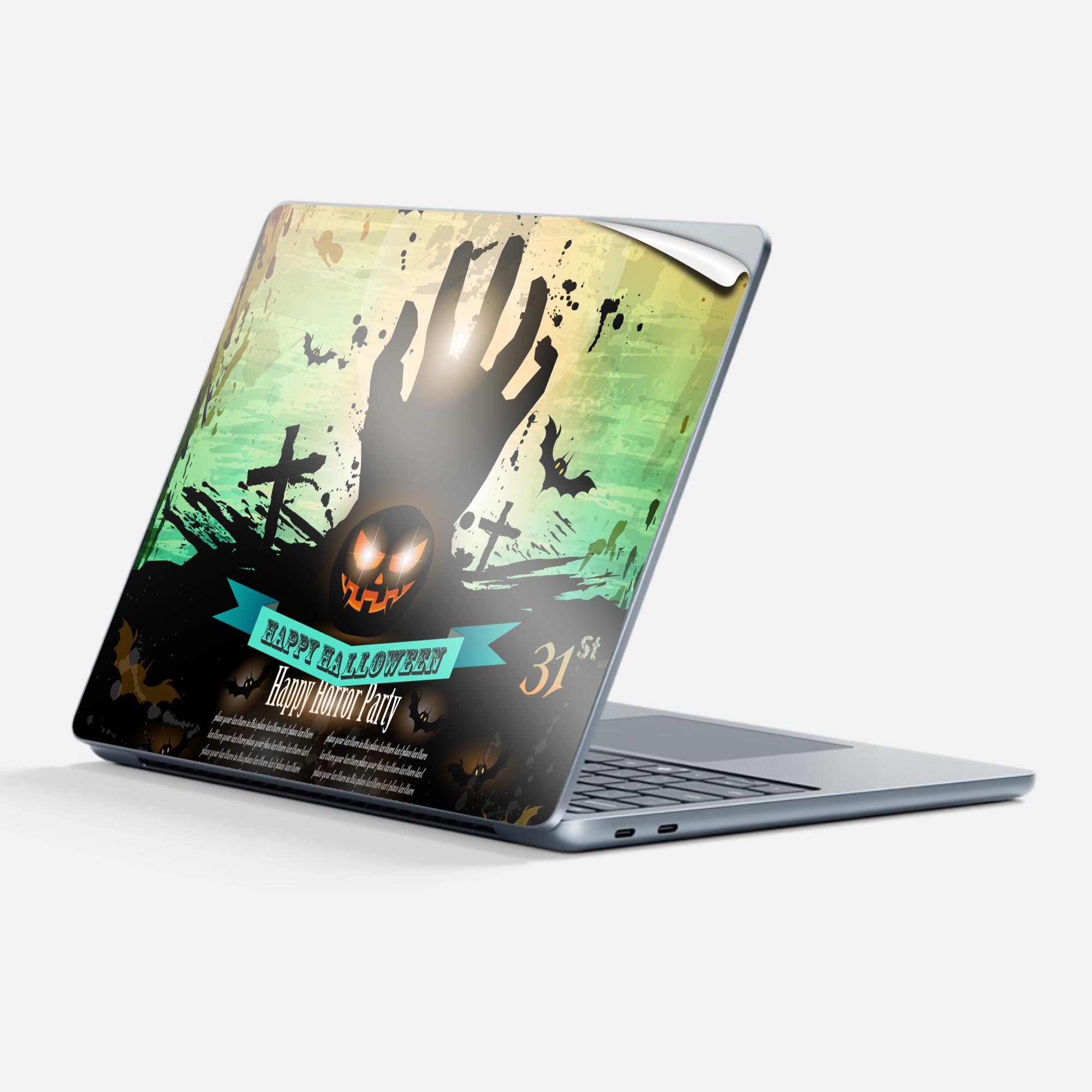 Surface Laptop 第7世代 13 インチ 用 スキンシール 全面スキンシール フル 背面 底 ステッカー 保護シ..