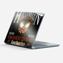 Surface Laptop 第7世代 13 インチ 用 スキンシール 全面スキンシール フル 背面 底 ステッカー 保護シール キャラクター かわいい 007494 ハロウィン 黒 ブラック カボチャ