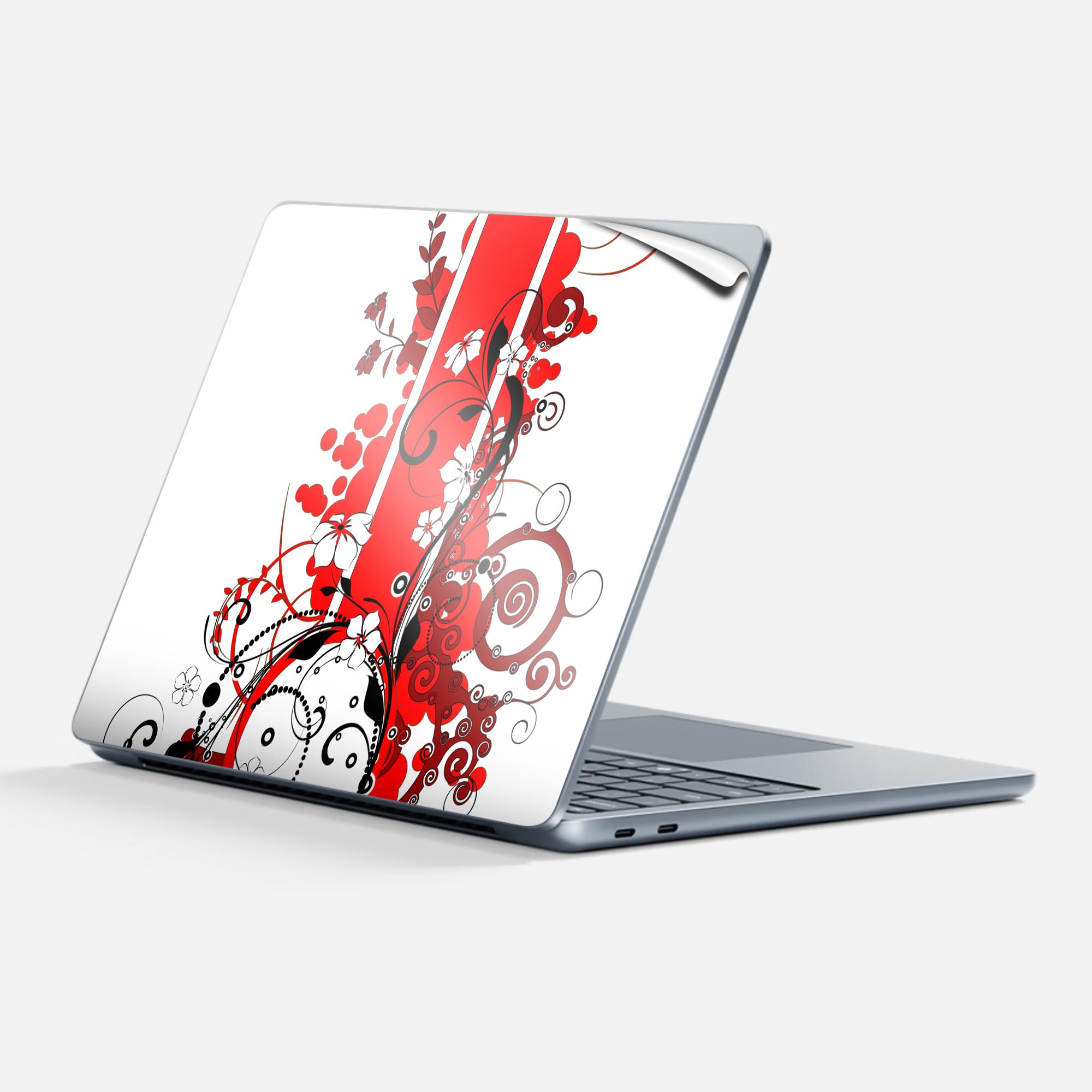 Surface Laptop 第7世代 13 インチ 用 スキンシール 全面スキンシール フル 背面 底 ステッカー 保護シ..