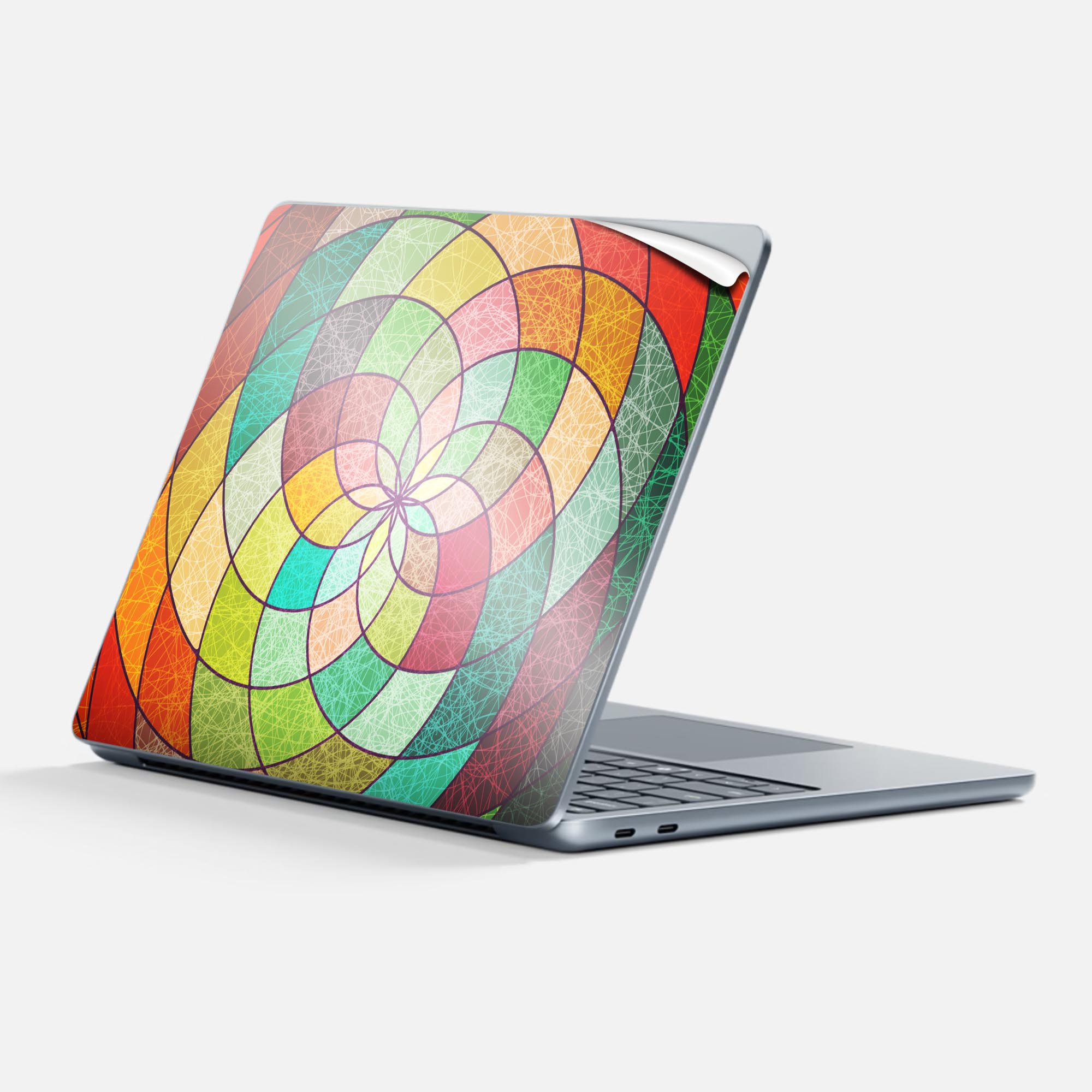 Surface Laptop 第7世代 13 インチ 用 スキンシール 全面スキンシール フル 背面 底 ステッカー 保護シ..