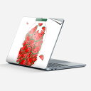 Surface Laptop 第7世代 13 インチ 用 スキンシール 全面スキンシール フル 背面 底 ステッカー 保護シール キャラクター かわいい 009177 果物 赤 スイカ