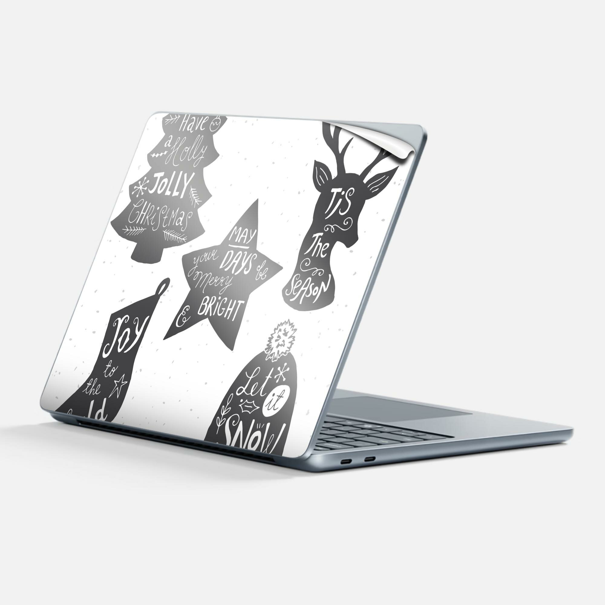 Surface Laptop 第7世代 13 インチ 用 スキンシール 全面スキンシール フル 背面 底 ステッカー 保護シ..