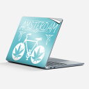 Surface Laptop 第7世代 13 インチ 用 スキンシール 全面スキンシール フル 背面 底 ステッカー 保護シール キャラクター かわいい 010448 乗り物 自転車 青