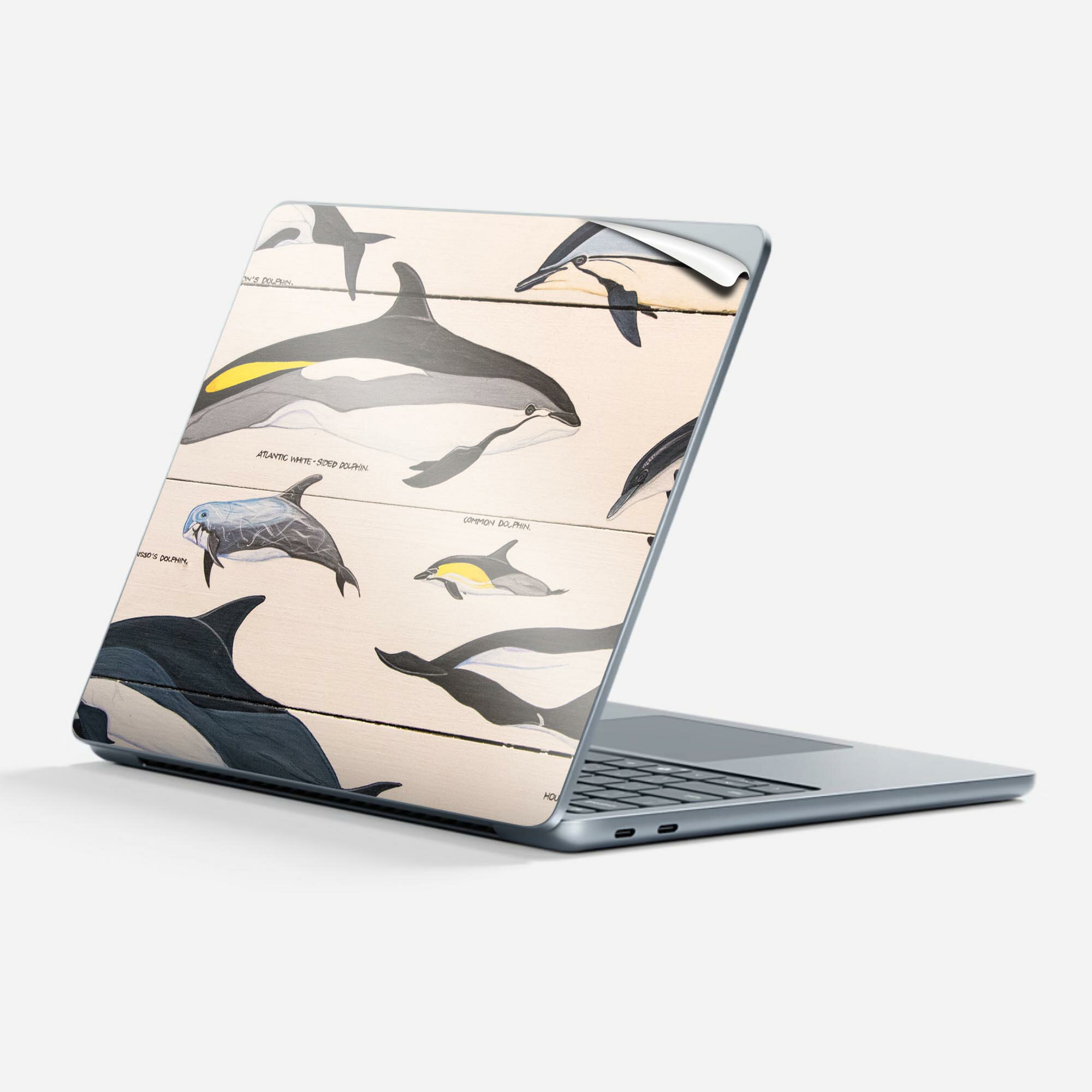 商品特徴・貼るだけでかんたん着せ替え、Surfac Laptop(第7世代) 13インチ 共通対応デザインスキンシール・高精細プリントで写真と遜色のない仕上がり！半光沢シートでしっとりツヤのある表現力・ちょっとしたすり傷からSurface本体を保護・接着部はエアフリー素材で気泡の心配も軽減・再剥離素材なので貼り付け時の調整も安心注意事項画像はサンプルですので、ご覧の環境によっては多少色味に違いを感じる場合がございます。 イメージと違った、モニターと色味が異なるという理由での交換や返金はご対応出来かねます。スキンシールのみの販売で、本体は付属しません。また、シールは背面部用のみとなります。初回貼付時の位置調整や貼り直しは可能ですが、しっかりと押し付けて接着させた後の再剥離、再利用は保証しておりません。また接着部に油分や汚れが付着しますと角の部分は剥がれやすくなりますので、貼付時はあまり触れないようにご注意ください。無地のセミグロスシートにデザインをプリントした商品で、デコなどの加工はございません。 凹凸や光沢があるように見えたり布地や金属を素材にしたように見える商品もありますが、デザインの図版によるものです。印刷時に微妙な画像のズレが生じる場合がございます。ご注文後に1点1点制作する受注生産品の為、不良品以外のご返品や交換は固くお断りします。 発送について完全受注生産のハンドメイド商品となりますので、既製品と比べて発送までお時間を頂いています。 基本的に決済確認後、最大で10営業日での発送となります。繁忙期や休業日明けの場合はさらに時間がかかる場合があります。 その際には別途メールにてご連絡致します。メール便の場合、発送日から到着までに2?4日ほどかかる場合が多く、紛失などの保障もご対応できかねます。あらかじめご了承下さい。