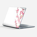 Surface Laptop 第7世代 13 インチ 用 スキンシール 全面スキンシール フル 背面 底 ステッカー 保護シール キャラクター かわいい 012863 ひな祭り 桃の花 節句