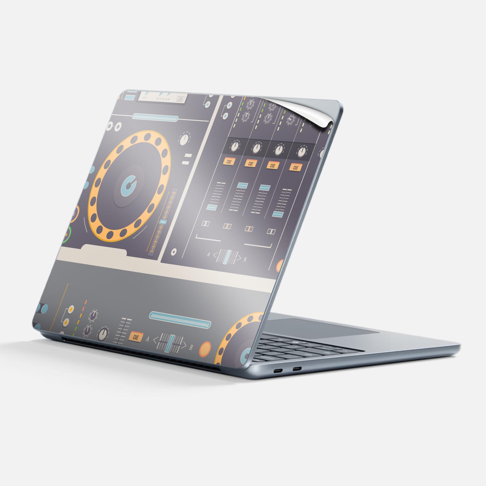 Surface Laptop 第7世代 13 インチ 用 スキンシール 全面スキンシール フル 背面 底 ステッカー 保護シ..