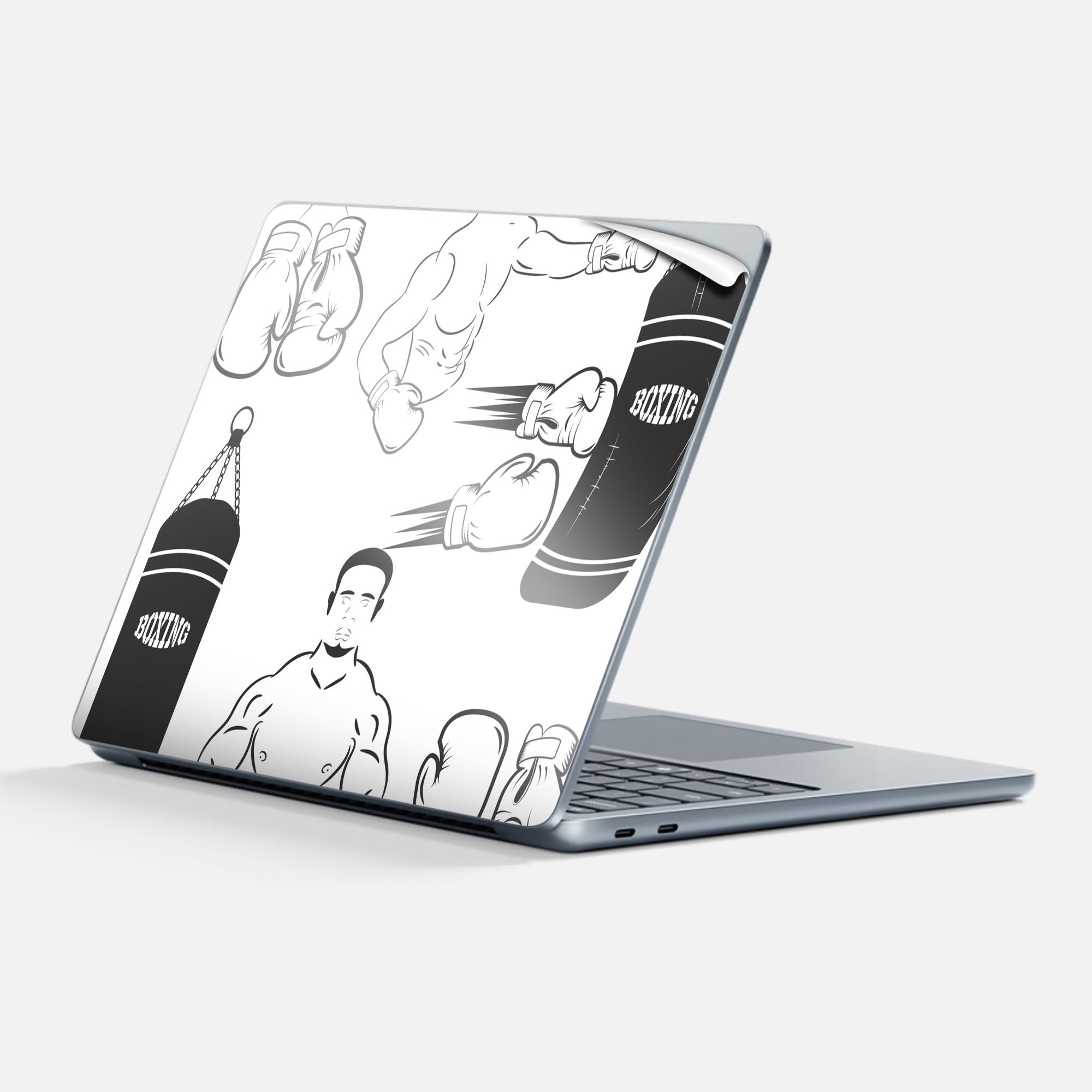 Surface Laptop 第7世代 13 インチ 用 スキンシール 全面スキンシール フル 背面 底 ステッカー 保護シ..