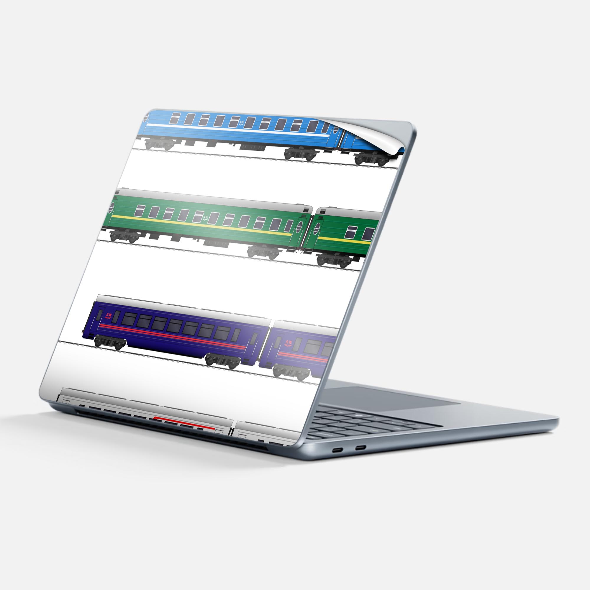 Surface Laptop 第7世代 13 インチ 用 スキンシール 全面スキンシール フル 背面 底 ステッカー 保護シ..