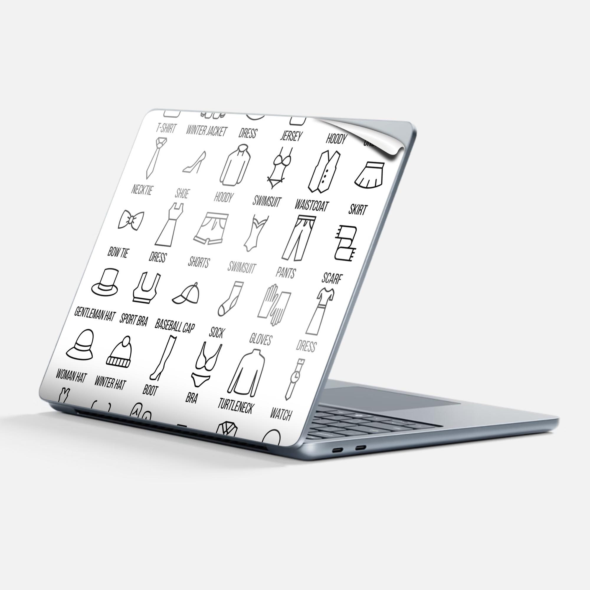 商品特徴・貼るだけでかんたん着せ替え、Surfac Laptop(第7世代) 13インチ 共通対応デザインスキンシール・高精細プリントで写真と遜色のない仕上がり！半光沢シートでしっとりツヤのある表現力・ちょっとしたすり傷からSurface本体を保護・接着部はエアフリー素材で気泡の心配も軽減・再剥離素材なので貼り付け時の調整も安心注意事項画像はサンプルですので、ご覧の環境によっては多少色味に違いを感じる場合がございます。 イメージと違った、モニターと色味が異なるという理由での交換や返金はご対応出来かねます。スキンシールのみの販売で、本体は付属しません。また、シールは背面部用のみとなります。初回貼付時の位置調整や貼り直しは可能ですが、しっかりと押し付けて接着させた後の再剥離、再利用は保証しておりません。また接着部に油分や汚れが付着しますと角の部分は剥がれやすくなりますので、貼付時はあまり触れないようにご注意ください。無地のセミグロスシートにデザインをプリントした商品で、デコなどの加工はございません。 凹凸や光沢があるように見えたり布地や金属を素材にしたように見える商品もありますが、デザインの図版によるものです。印刷時に微妙な画像のズレが生じる場合がございます。ご注文後に1点1点制作する受注生産品の為、不良品以外のご返品や交換は固くお断りします。 発送について完全受注生産のハンドメイド商品となりますので、既製品と比べて発送までお時間を頂いています。 基本的に決済確認後、最大で10営業日での発送となります。繁忙期や休業日明けの場合はさらに時間がかかる場合があります。 その際には別途メールにてご連絡致します。メール便の場合、発送日から到着までに2?4日ほどかかる場合が多く、紛失などの保障もご対応できかねます。あらかじめご了承下さい。