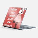 Surface Laptop 第7世代 13 インチ 用 スキンシール 全面スキンシール フル 背面 底 ステッカー 保護シール キャラクター かわいい 013772 女性 人物 英語|詳細画像