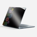 Surface Laptop 第7世代 13 インチ 用 スキンシール 全面スキンシール フル 背面 底 ステッカー 保護シール キャラクター かわいい 013799 花火 カラフル