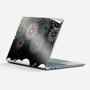 Surface Laptop 第7世代 13 インチ 用 スキンシール 全面スキンシール フル 背面 底 ステッカー 保護シール キャラクター かわいい 013965 花火 夜空 カラフル