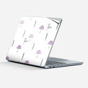 Surface Laptop 第7世代 13 インチ 用 スキンシール 全面スキンシール フル 背面 底 ステッカー 保護シール キャラクター かわいい 014049 傘 雨 おしゃれ