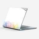 Surface Laptop 第7世代 13 インチ 用 スキンシール 全面スキンシール フル 背面 底 ステッカー 保護シール キャラクター かわいい 014148 シャボン玉 カラフル