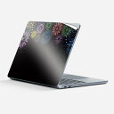 Surface Laptop 第7世代 13 インチ 用 スキンシール 全面スキンシール フル 背面 底 ステッカー 保護シール キャラクター かわいい 014183 花火 カラフル