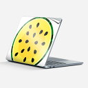 Surface Laptop 第7世代 13 インチ 用 スキンシール 全面スキンシール フル 背面 底 ステッカー 保護シール キャラクター かわいい 014412 スイカ 黄色 夏