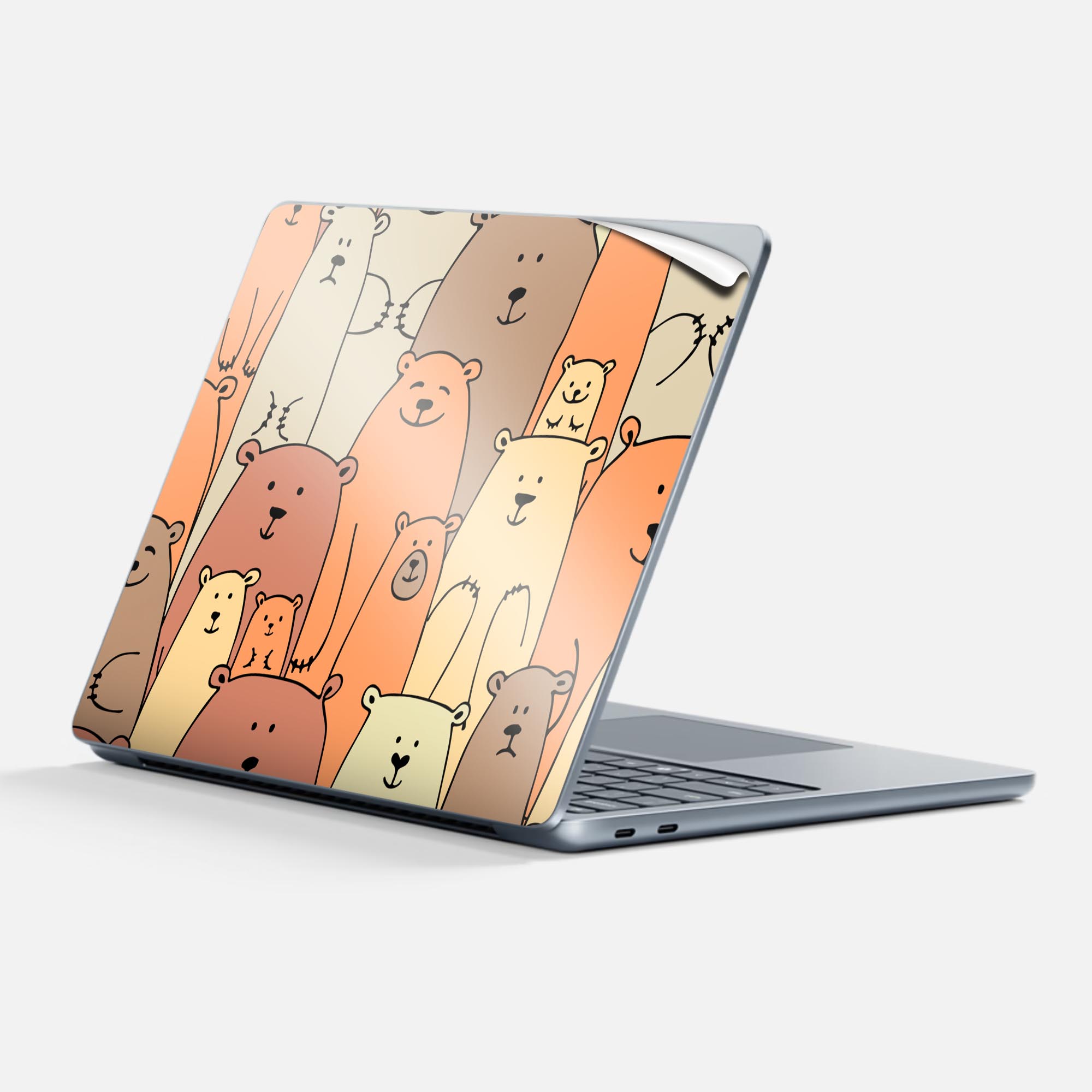 商品特徴・貼るだけでかんたん着せ替え、Surfac Laptop(第7世代) 13インチ 共通対応デザインスキンシール・高精細プリントで写真と遜色のない仕上がり！半光沢シートでしっとりツヤのある表現力・ちょっとしたすり傷からSurface本体を保護・接着部はエアフリー素材で気泡の心配も軽減・再剥離素材なので貼り付け時の調整も安心注意事項画像はサンプルですので、ご覧の環境によっては多少色味に違いを感じる場合がございます。 イメージと違った、モニターと色味が異なるという理由での交換や返金はご対応出来かねます。スキンシールのみの販売で、本体は付属しません。また、シールは背面部用のみとなります。初回貼付時の位置調整や貼り直しは可能ですが、しっかりと押し付けて接着させた後の再剥離、再利用は保証しておりません。また接着部に油分や汚れが付着しますと角の部分は剥がれやすくなりますので、貼付時はあまり触れないようにご注意ください。無地のセミグロスシートにデザインをプリントした商品で、デコなどの加工はございません。 凹凸や光沢があるように見えたり布地や金属を素材にしたように見える商品もありますが、デザインの図版によるものです。印刷時に微妙な画像のズレが生じる場合がございます。ご注文後に1点1点制作する受注生産品の為、不良品以外のご返品や交換は固くお断りします。 発送について完全受注生産のハンドメイド商品となりますので、既製品と比べて発送までお時間を頂いています。 基本的に決済確認後、最大で10営業日での発送となります。繁忙期や休業日明けの場合はさらに時間がかかる場合があります。 その際には別途メールにてご連絡致します。メール便の場合、発送日から到着までに2?4日ほどかかる場合が多く、紛失などの保障もご対応できかねます。あらかじめご了承下さい。