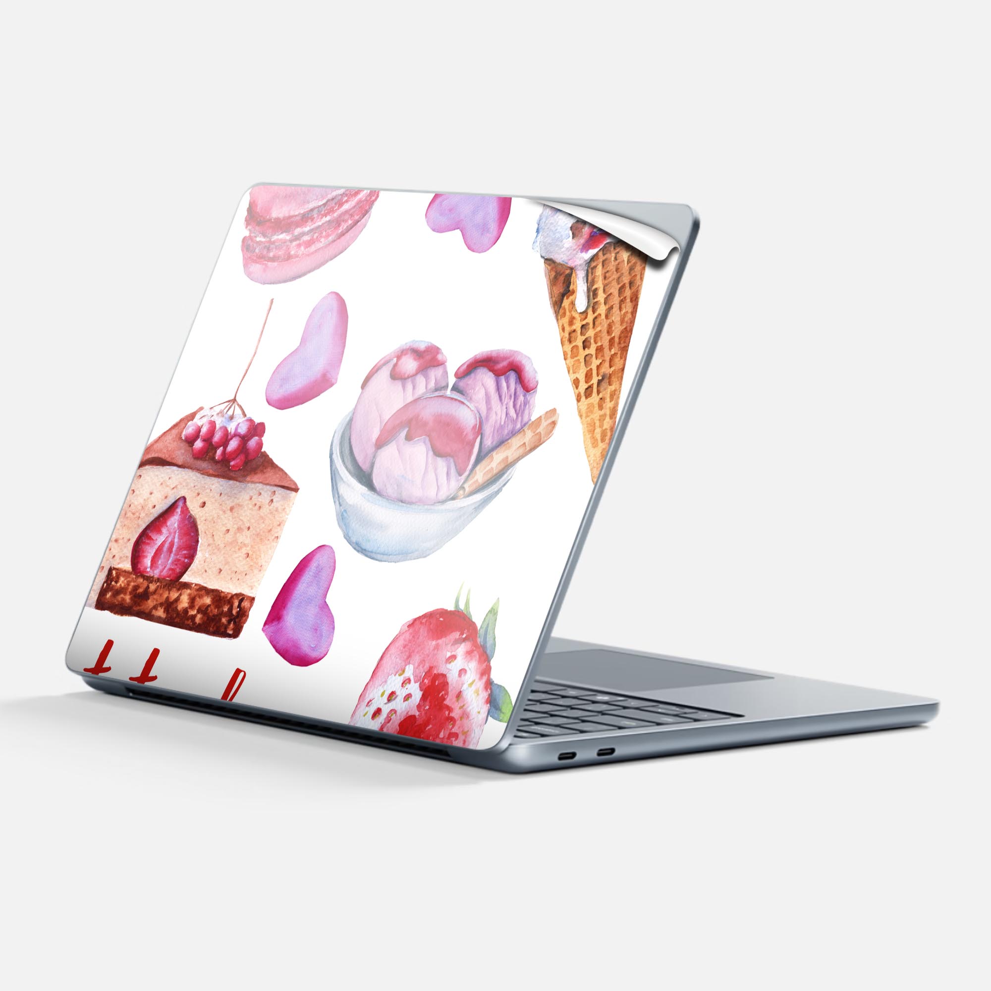 Surface Laptop 第7世代 13 インチ 用 スキンシール 全面スキンシール フル 背面 底 ステッカー 保護シ..