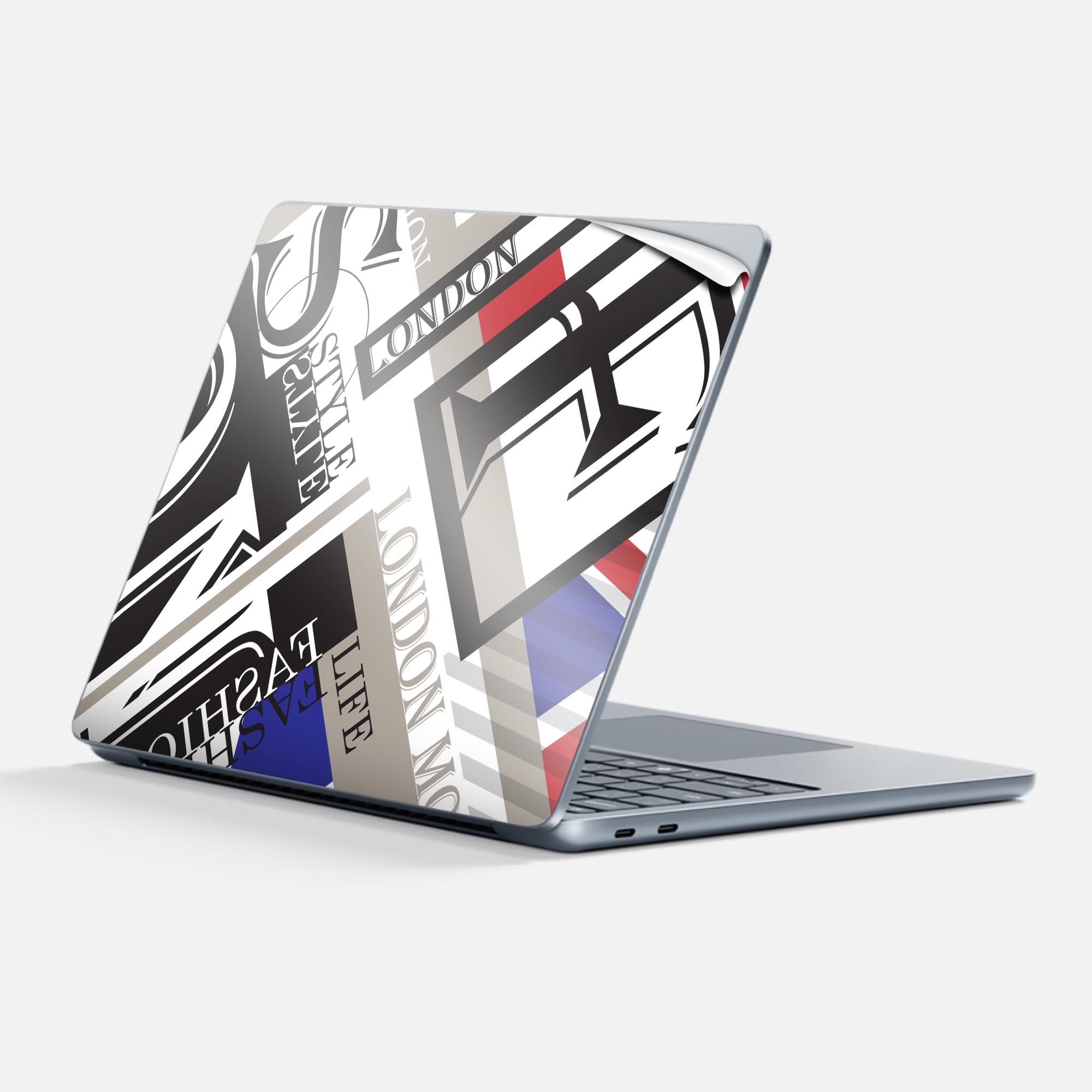 Surface Laptop 第7世代 13 インチ 用 スキンシール 全面スキンシール フル 背面 底 ステッカー 保護シ..