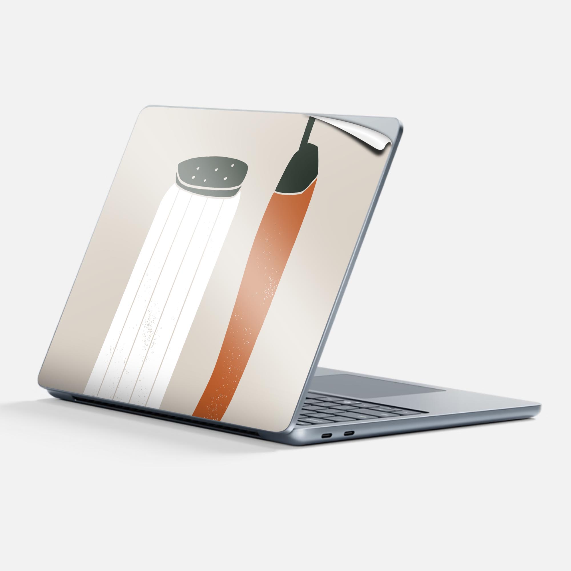 Surface Laptop 第7世代 13 インチ 用 スキンシール 全面スキンシール フル 背面 底 ステッカー 保護シ..