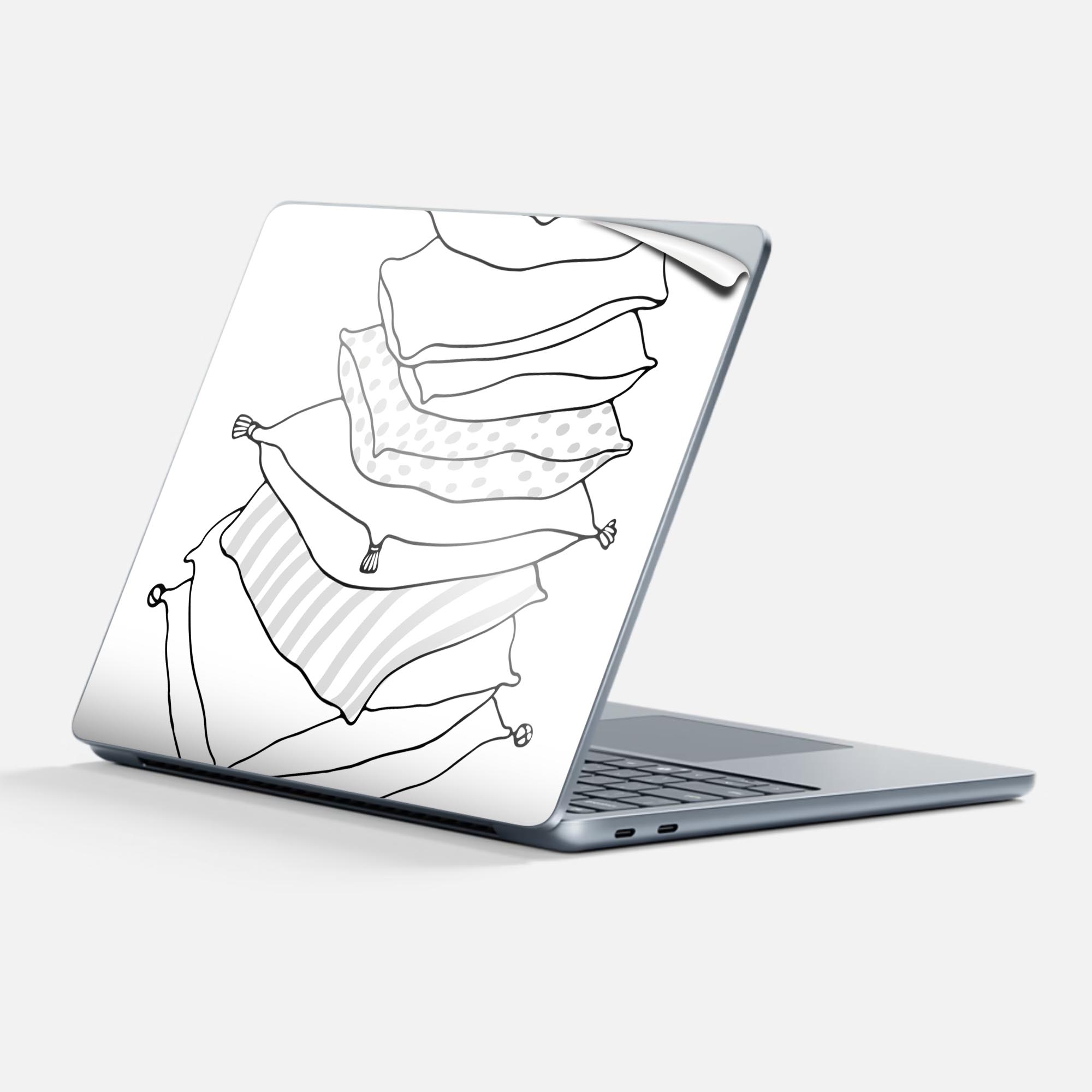 Surface Laptop 第7世代 13 インチ 用 スキンシール 全面スキンシール フル 背面 底 ステッカー 保護シ..