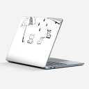 Surface Laptop 第7世代 13 インチ 用 スキンシール 全面スキンシール フル 背面 底 ステッカー 保護シール キャラクター かわいい 017840 梅雨 カエル 傘