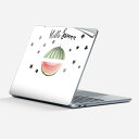 Surface Laptop 第7世代 13 インチ 用 スキンシール 全面スキンシール フル 背面 底 ステッカー 保護シール キャラクター かわいい 017842 スイカ 夏 summer