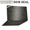 Surface Laptop 第7世代 13.8 / 15 インチ 用 スキンシール 全面スキンシール フル laptop7用 背面 底 ステッカー 保護シール キャラクター かわいい 000416 ペイズリー ダマスク 花