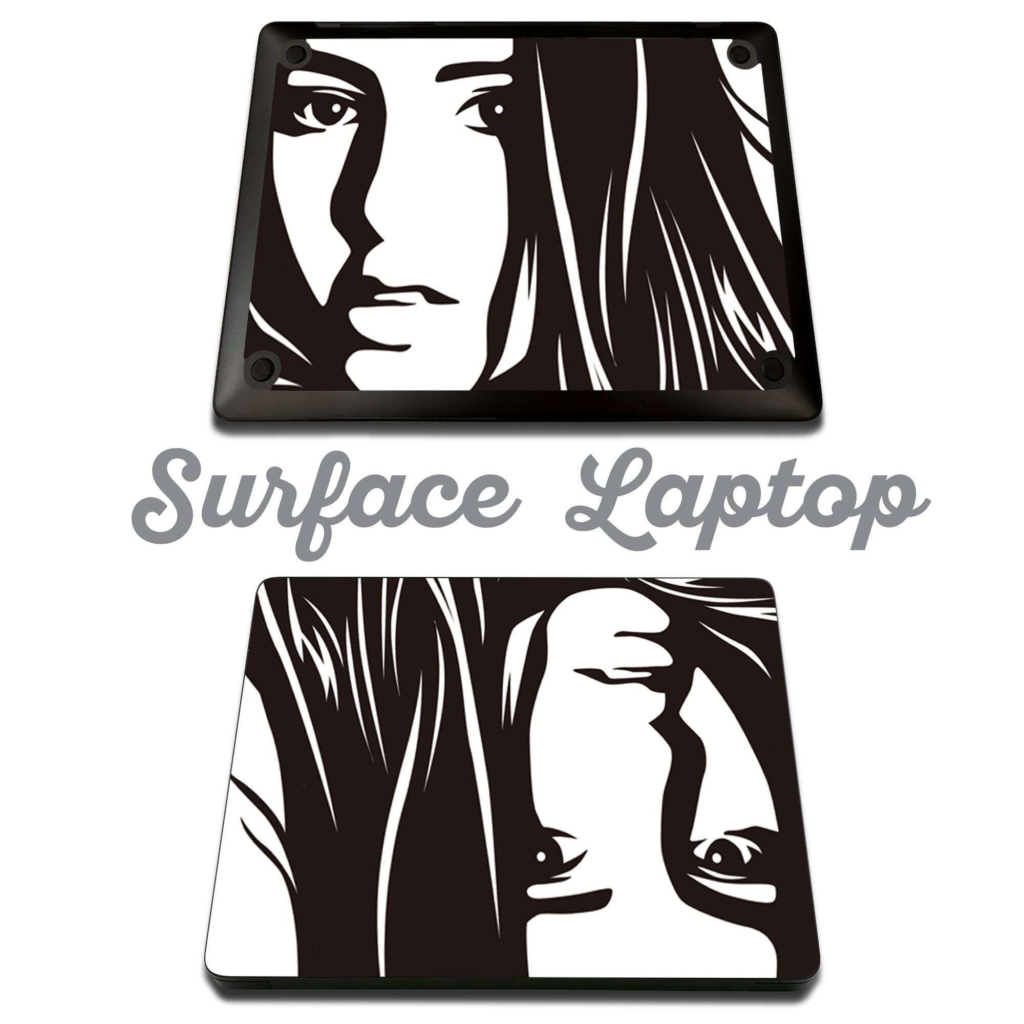 Surface Laptop 第7世代 13.8 / 15 インチ 用 スキンシール 全面スキンシール フル...